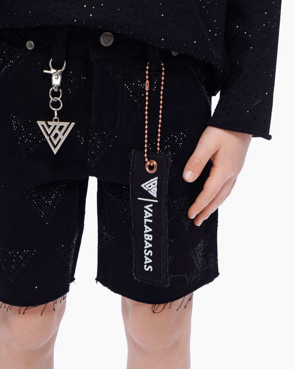 Valabasas Logo Youth Shorts - Raw Hem