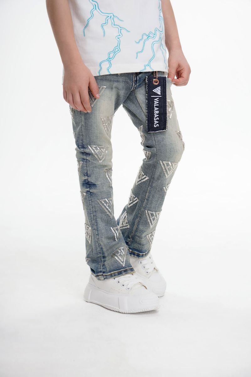 Valabasas Code Youth Jeans - Embroidered Detail