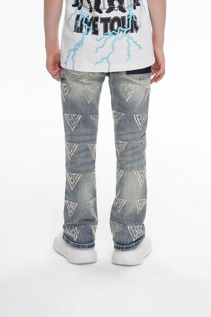 Valabasas Code Youth Jeans - Embroidered Detail
