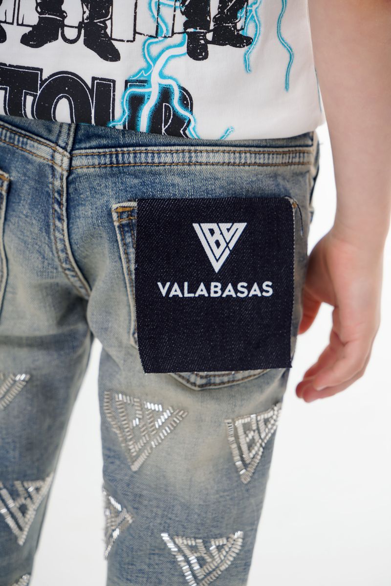 Valabasas Code Youth Jeans - Embroidered Detail