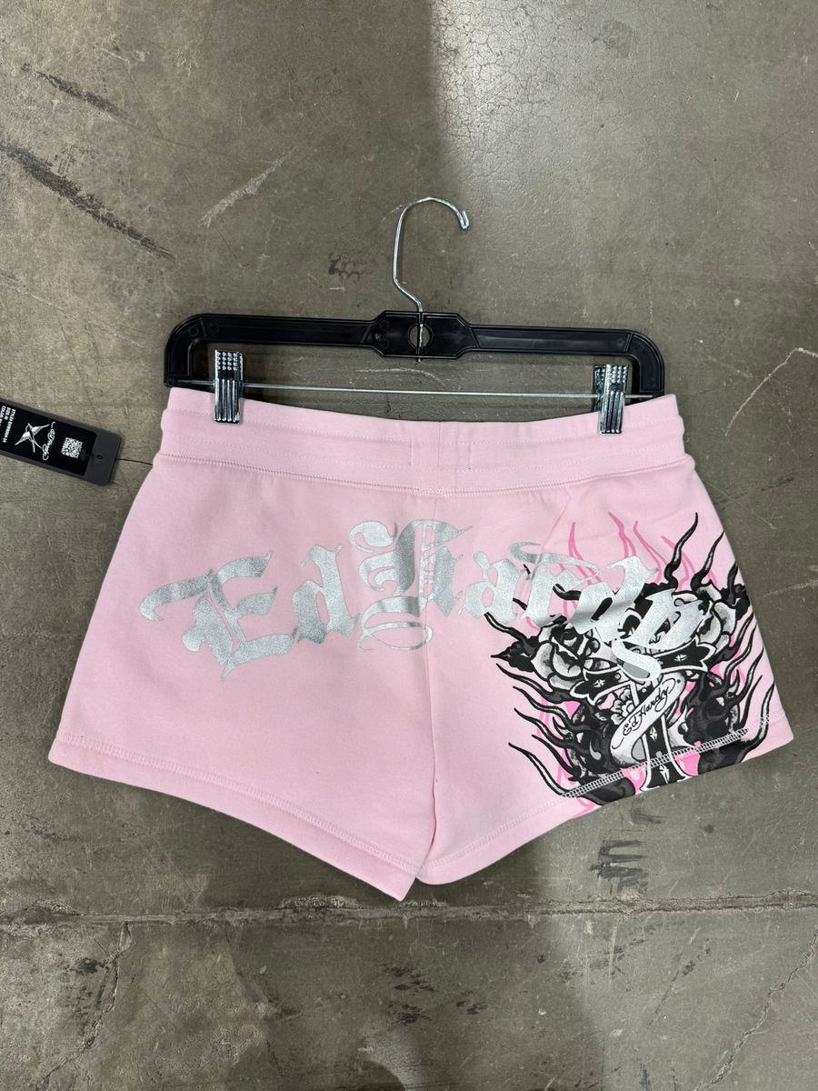 Ed Hardy Flame Cross Shorts - Graphic