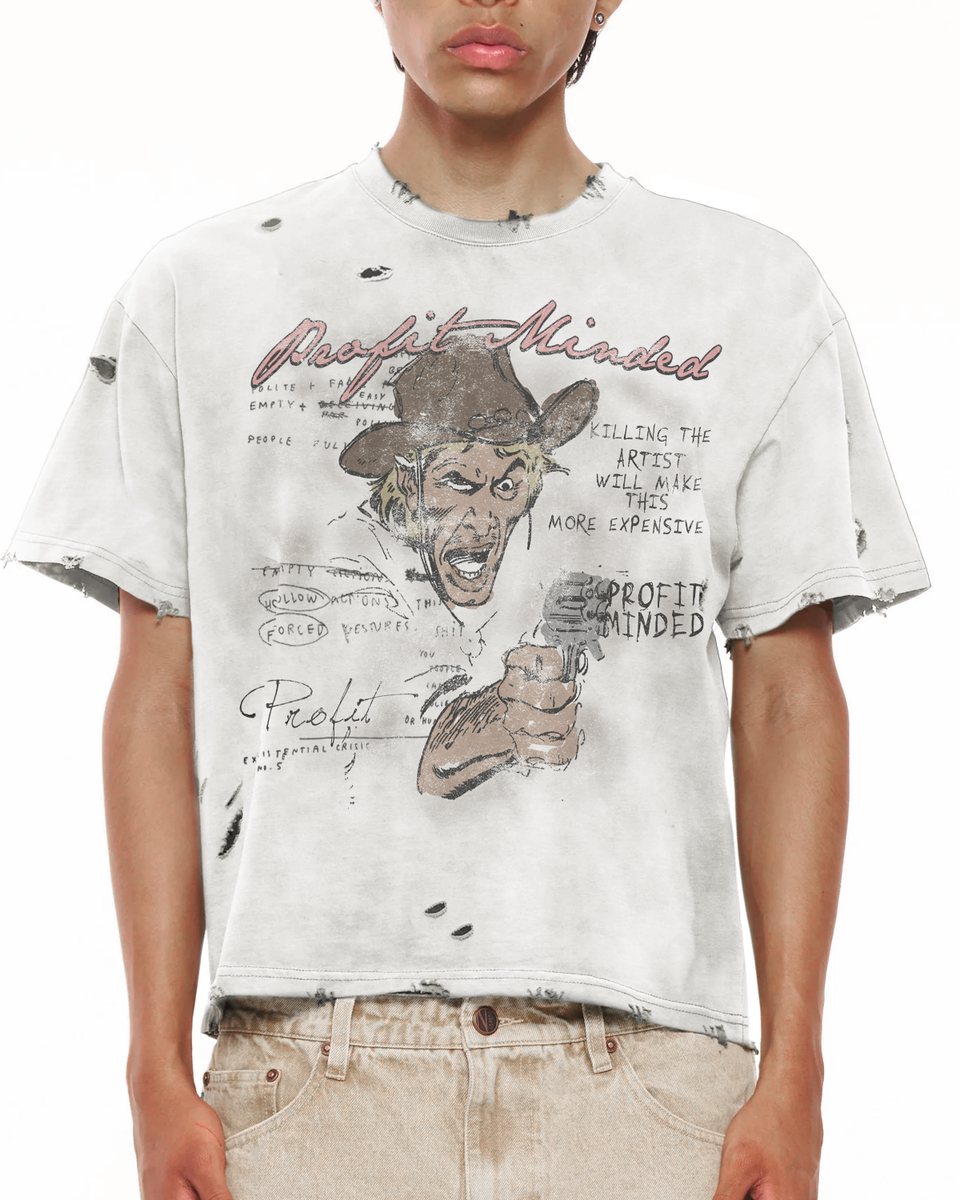 PROFIT MINDED Bounty Hunter T-Shirt – Vintage Cream