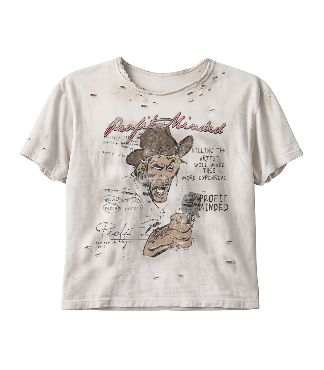 PROFIT MINDED Bounty Hunter T-Shirt – Vintage Cream