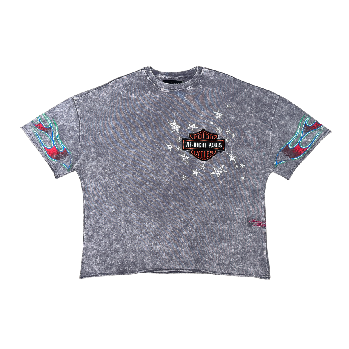 Vie+Riche Skullcycle Tee T-Shirt - Gray