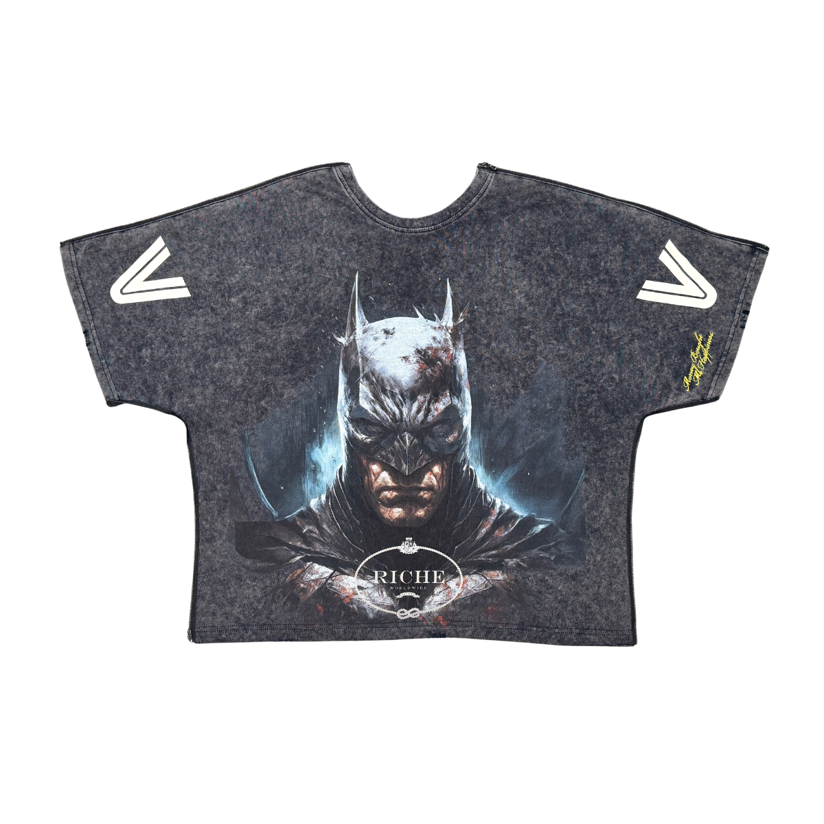 Vie+Riche Dark Knight Tee - Acid Wash