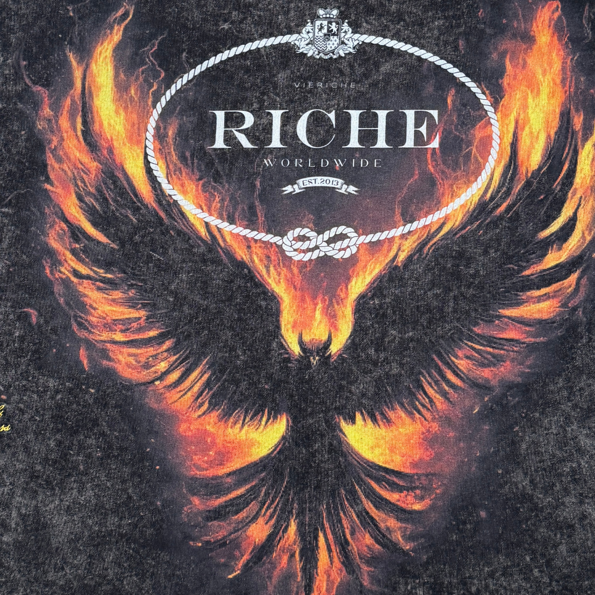 Vie+Riche Phoenix Tee - Acid Wash