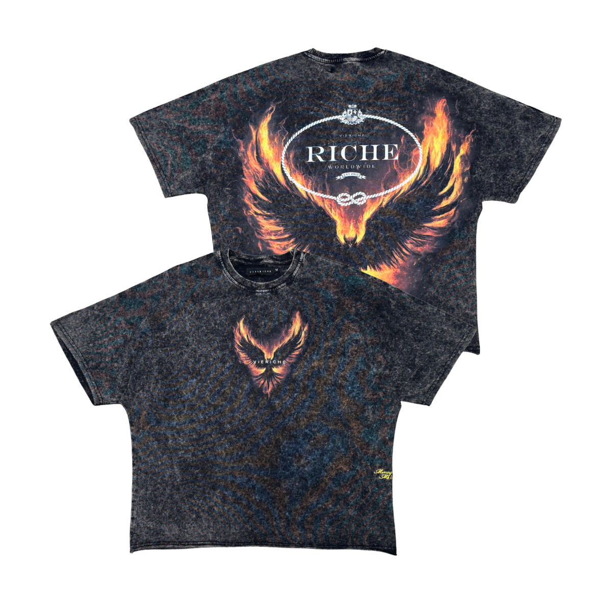 Vie+Riche Phoenix Tee - Acid Wash