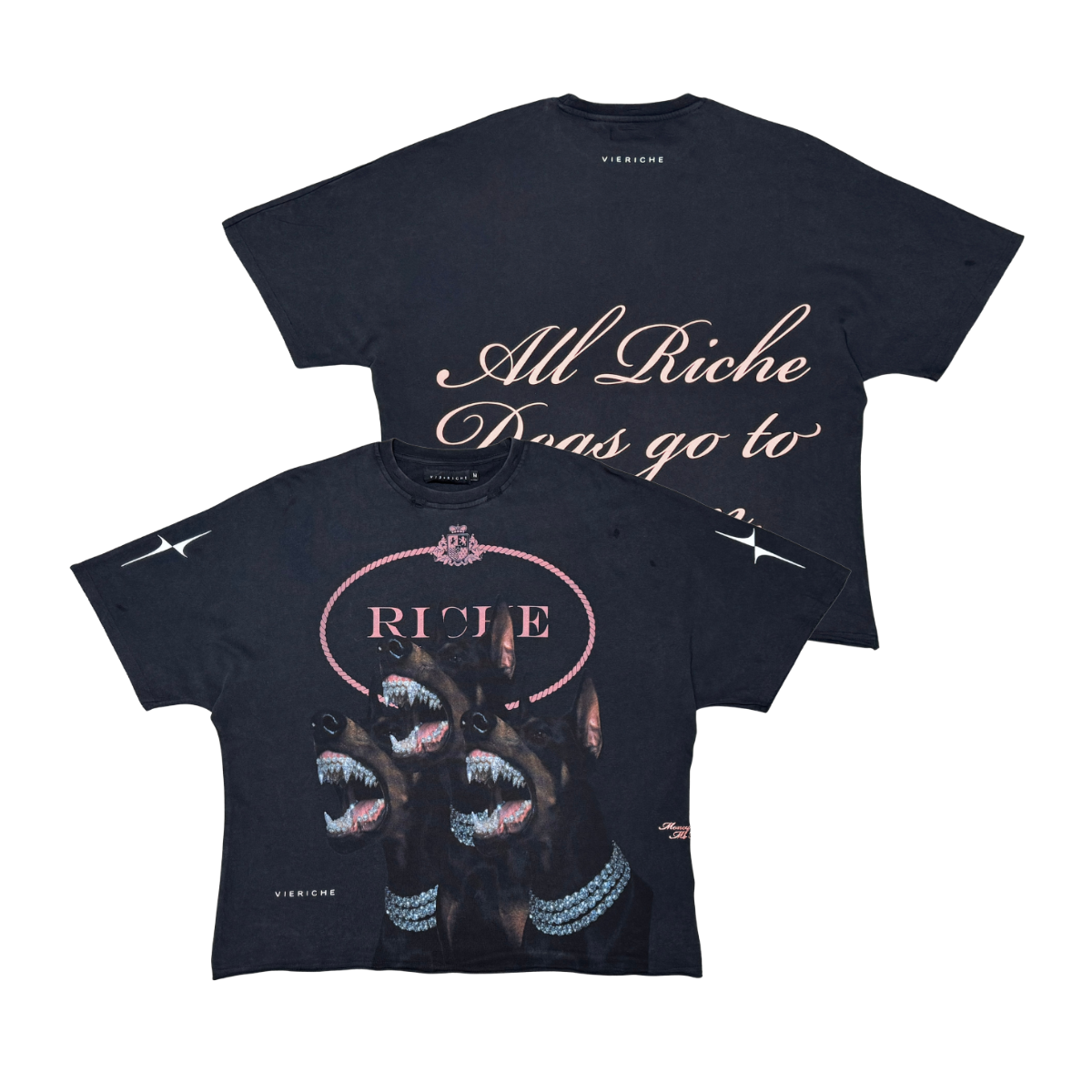 Vie+riche Heavenly Dog Tee - Black