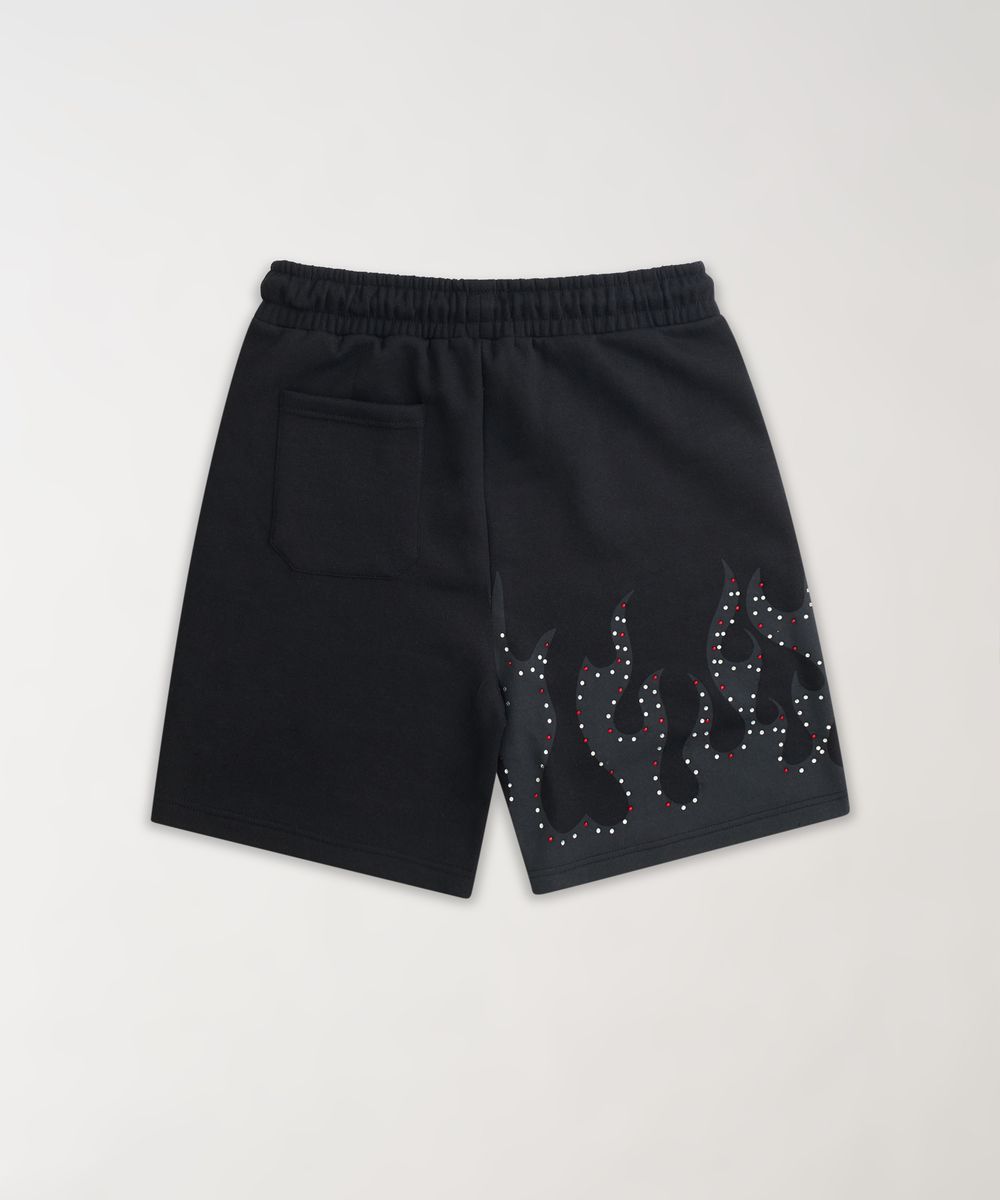 Reason Brand Burns Shorts - Flame Graphic