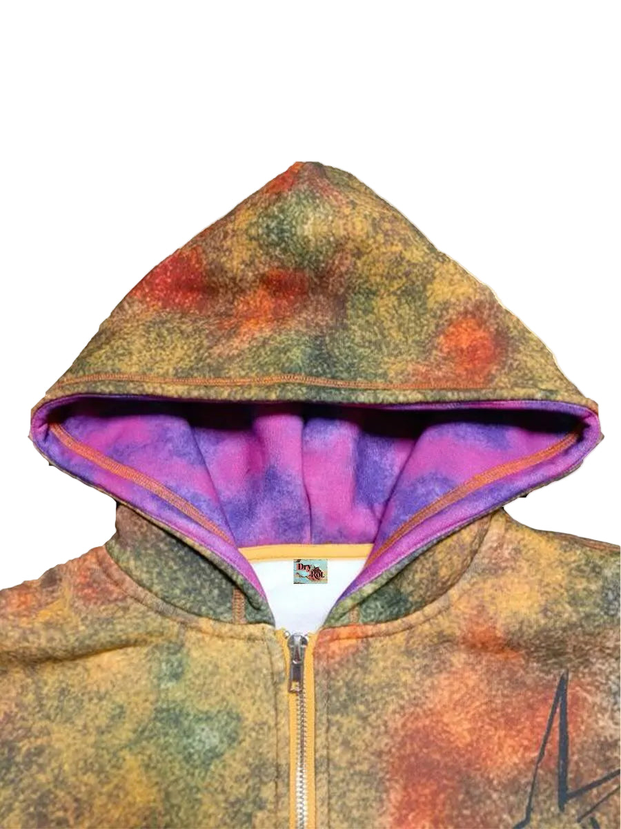 Dry Rot Star Hoodie - Acid Wash
