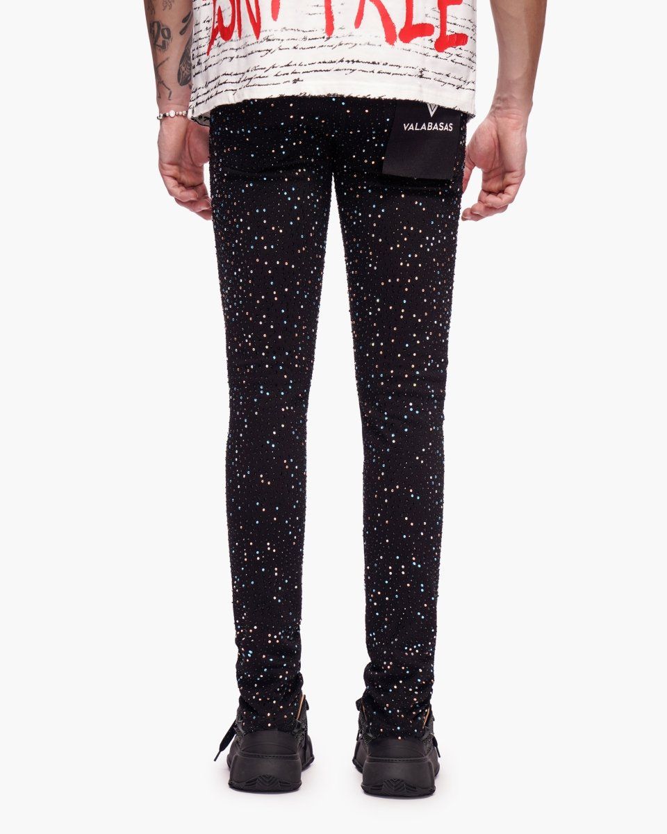 Valabasas Stagger Skinny Jeans - Patterned