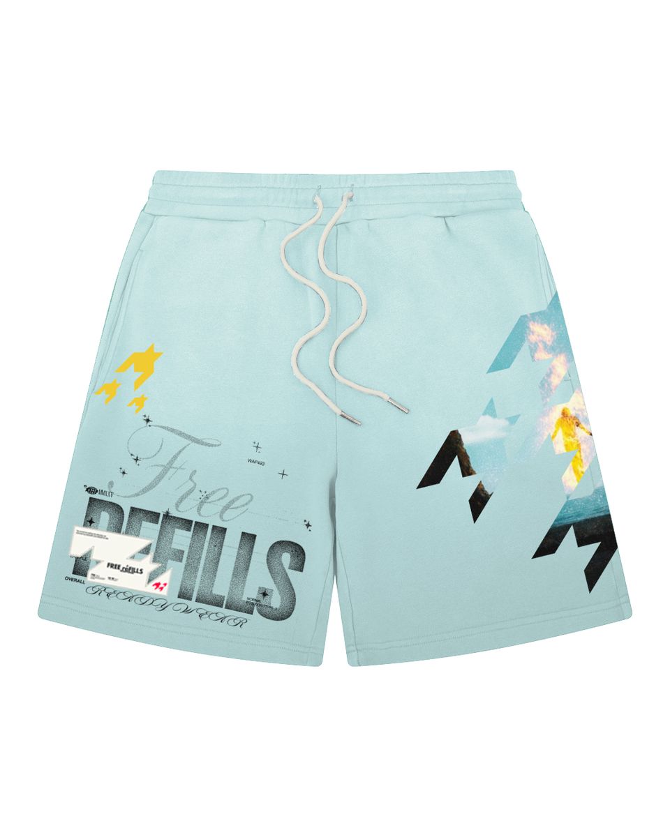 Free Refills Starburn Shorts - Graphic Mint