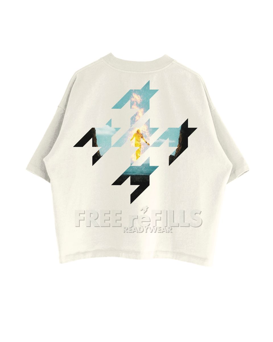Free Refills Starburn T-Shirt - Graphic Cream