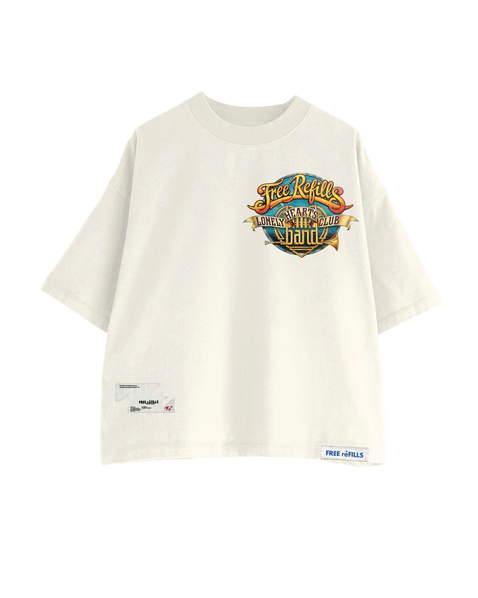 Free Refills Lonely Hearts Tee – Cream