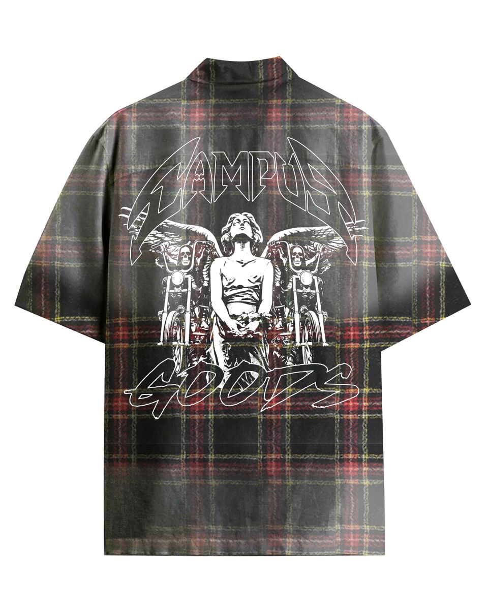Campus Sun Fade Flannel – Black