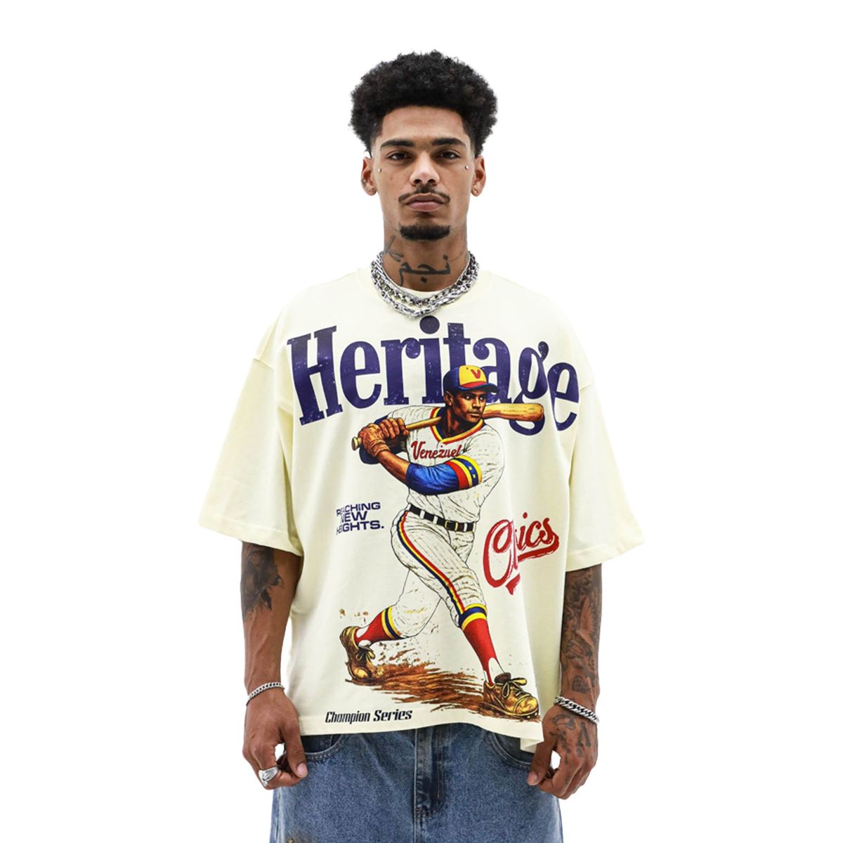 Heights Baseball T-Shirt - Oversized