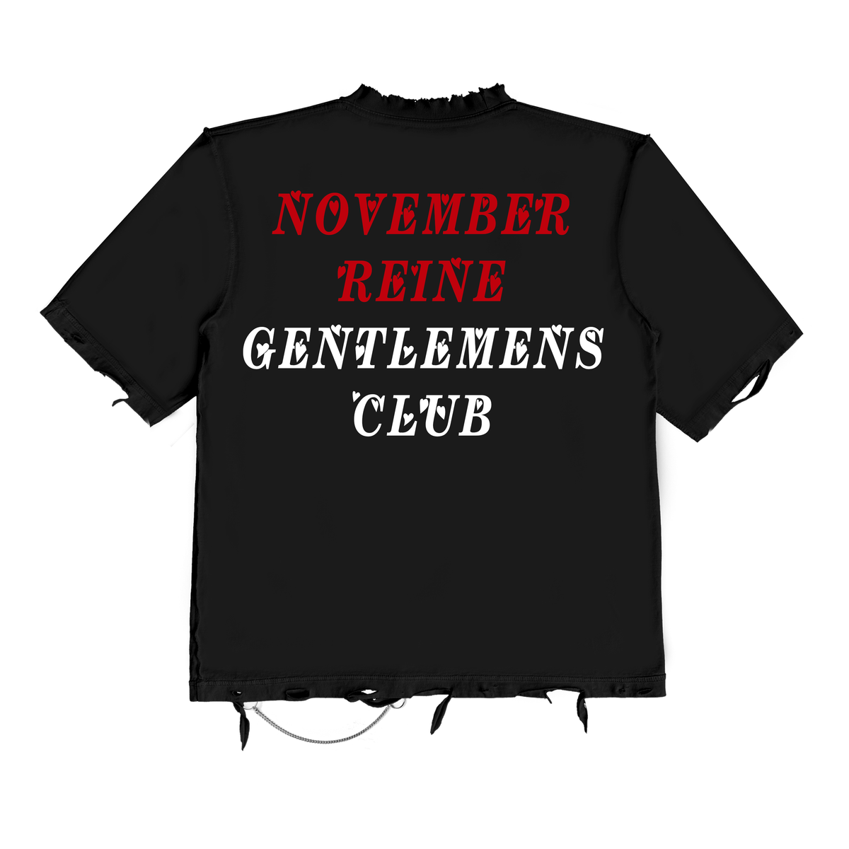 November Reine V.I.P's Tee - Hand Shredded