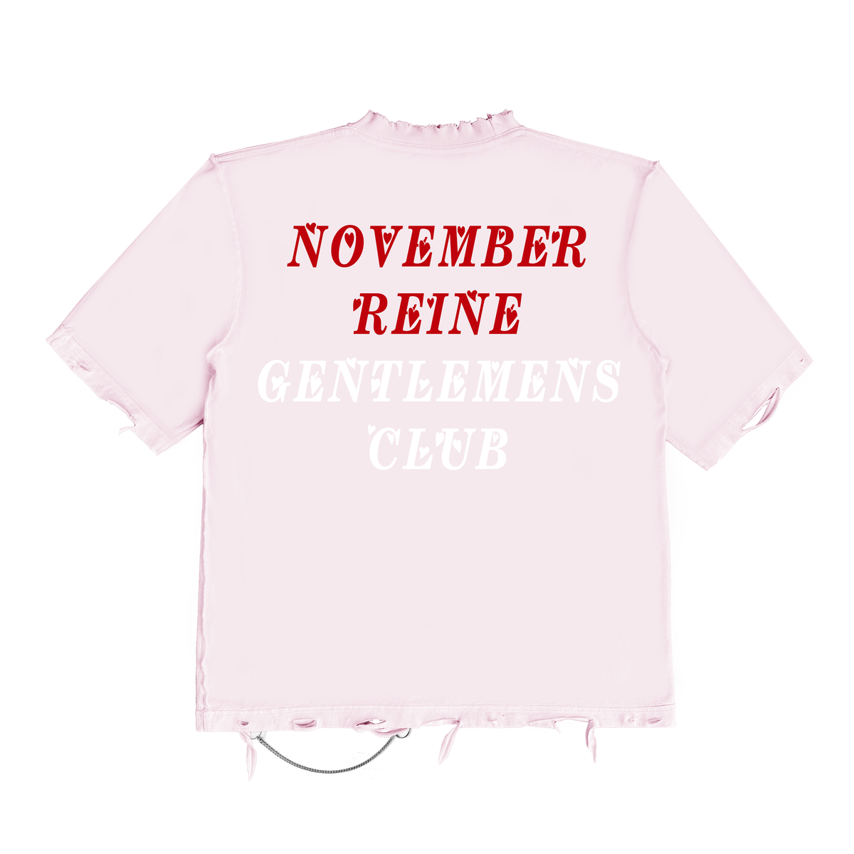 November Reine V.I.P's Tee - Hand Shredded