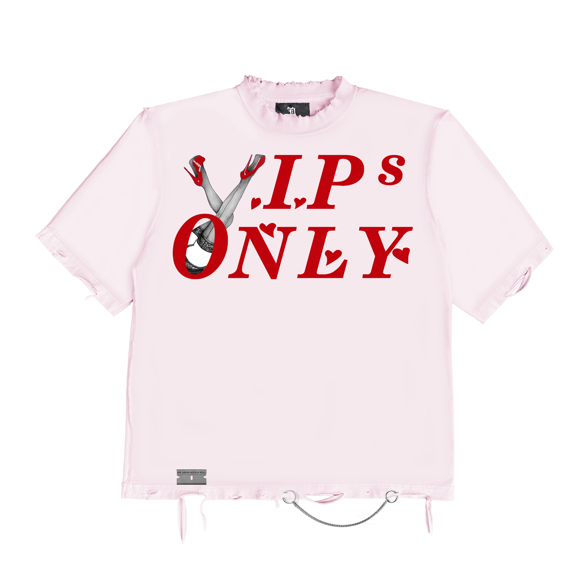 November Reine V.I.P's Tee - Hand Shredded