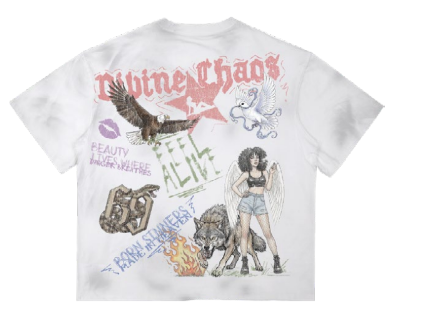 Roku Studio Divine Chaos Relaxed Loose Fit Graphic Tee
