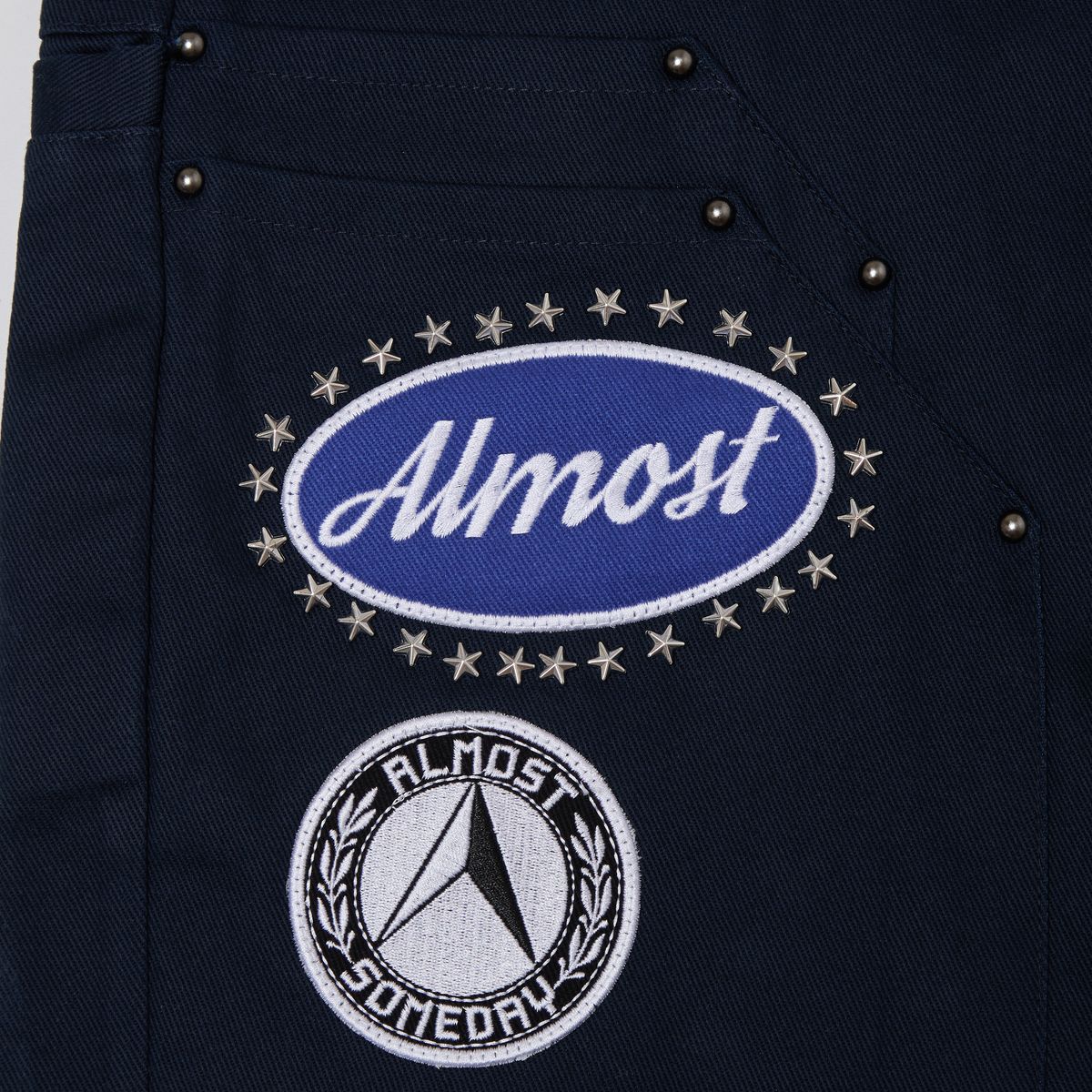 Almost Someday Patch Shorts - Embroidered