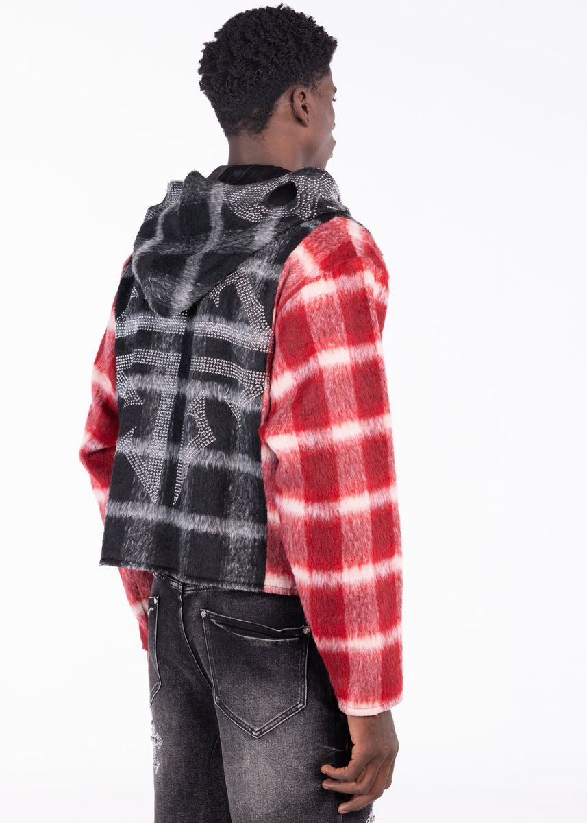 Blood Red Skeleton Half Zip