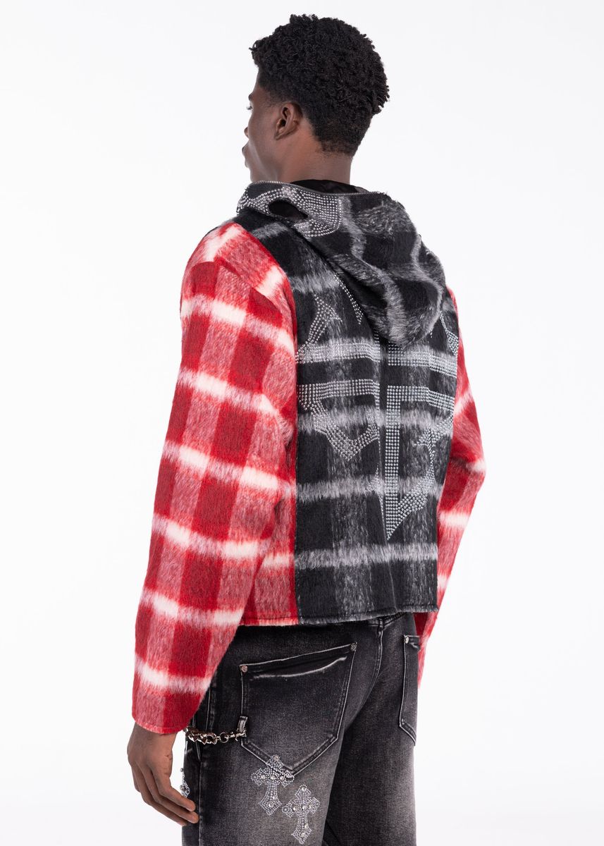 Blood Red Skeleton Half Zip