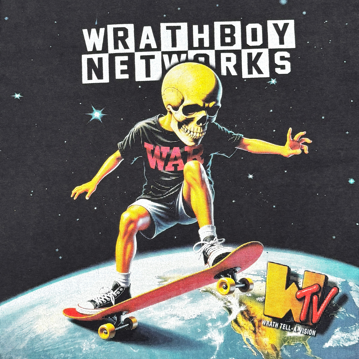 Wrathboy Skull Tee - Graphic Black