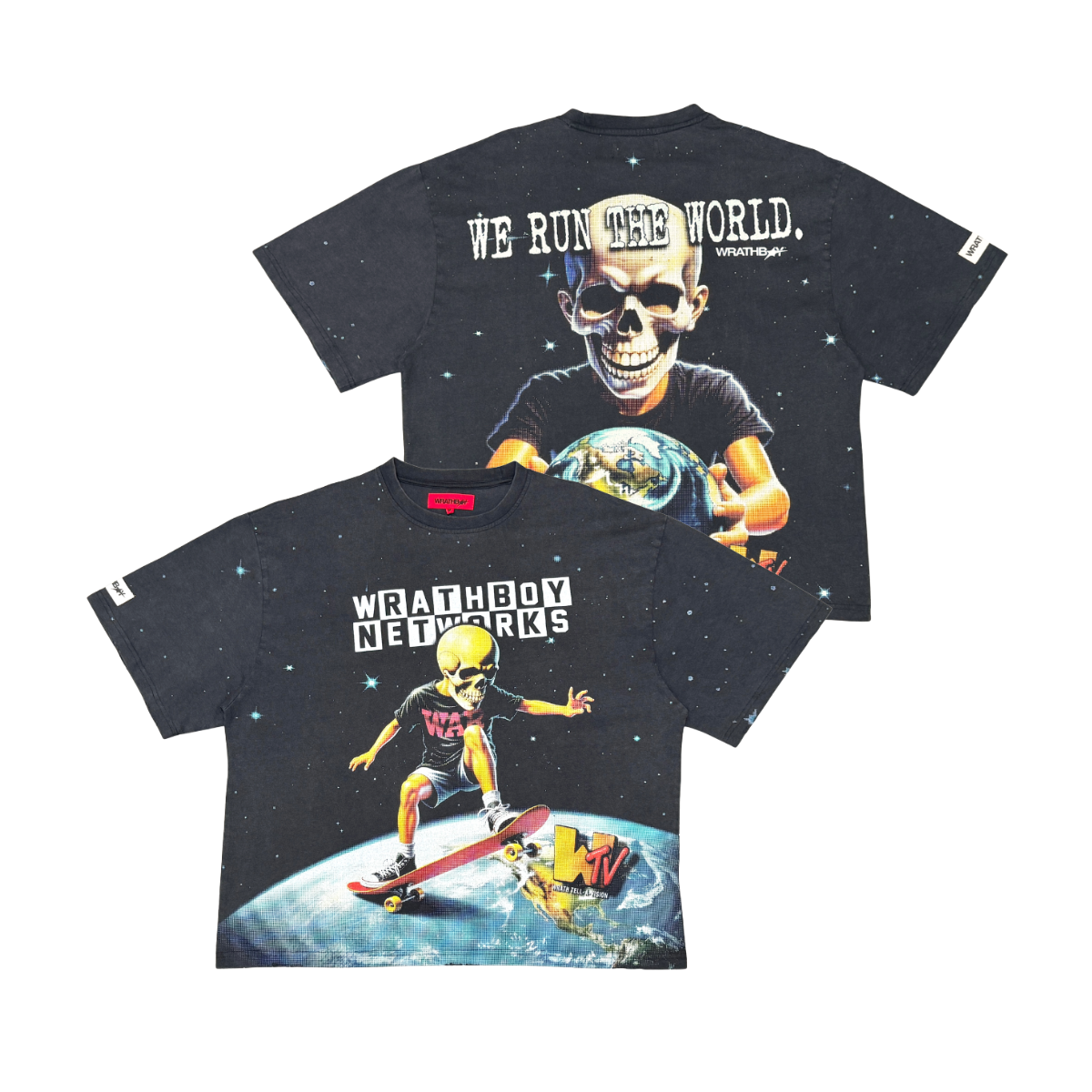 Wrathboy Skull Tee - Graphic Black