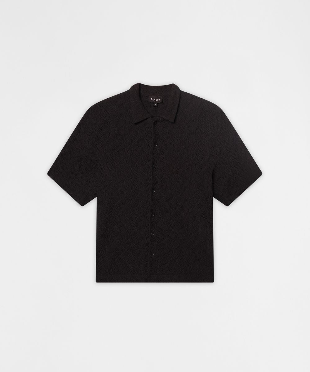 Reason Brand Jacquard Shirt - Textured