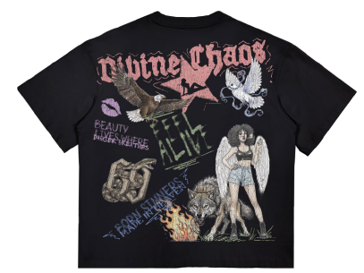 Roku Studio Divine Chaos Relaxed Loose Fit Graphic Tee