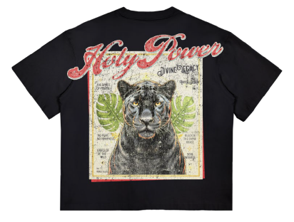 Roku Studio Holy Power Relaxed Loose Fit Graphic T-Shirt – Black