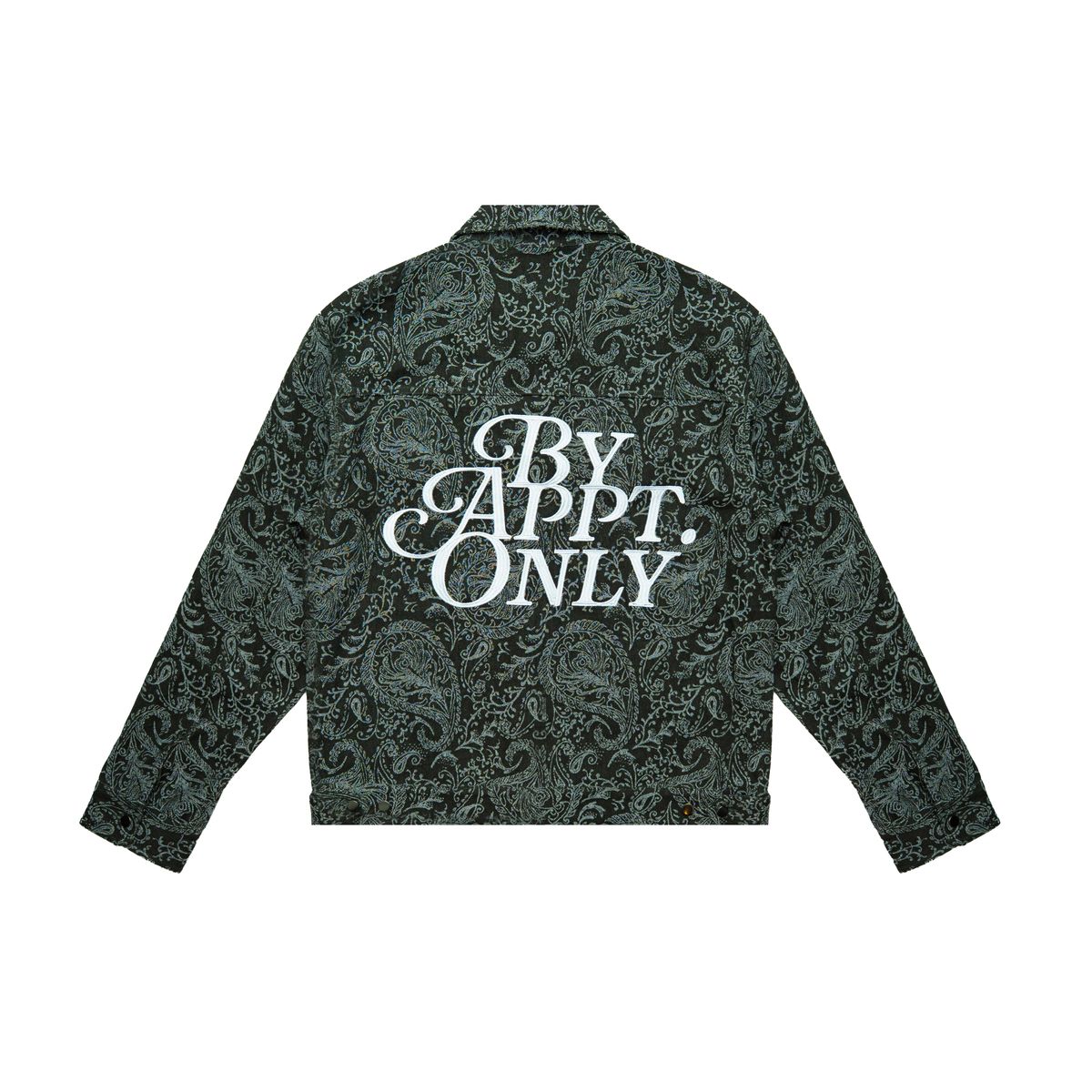By Appointment Only ZION Jacket – Green Paisley