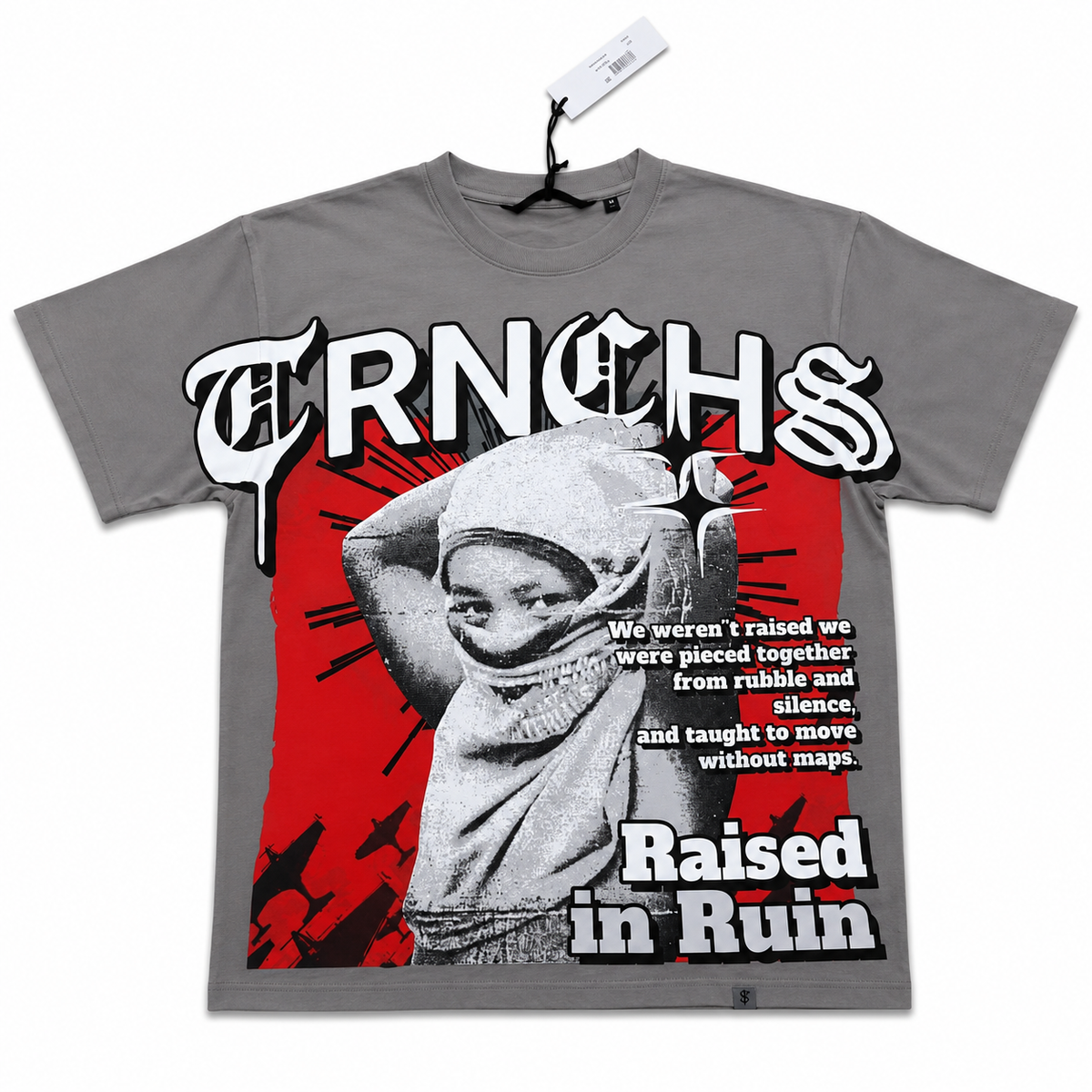 Trnchs Raised In Ruin Tee - Graphic Grey