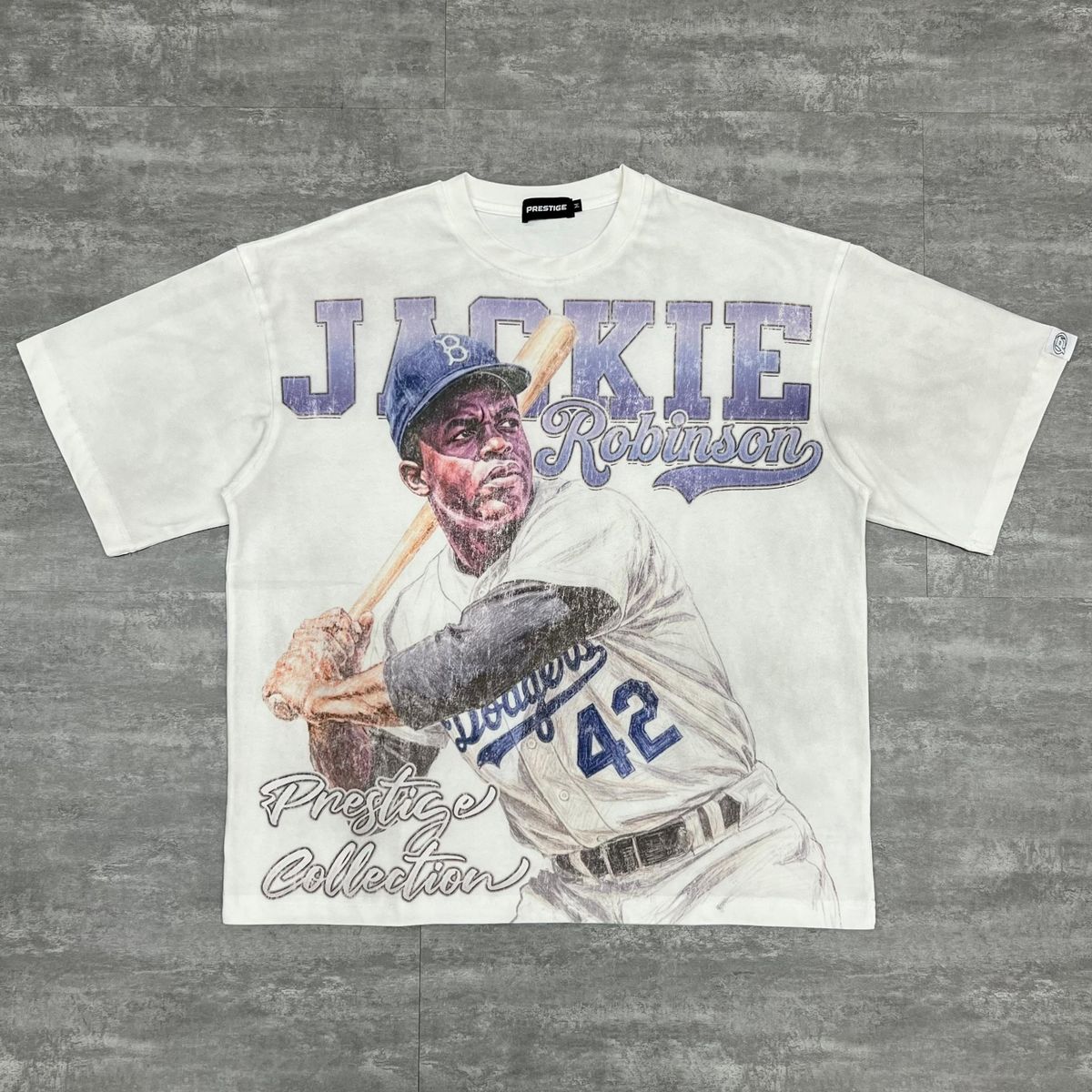 Prestige Denim Robinson Tee - Graphic White