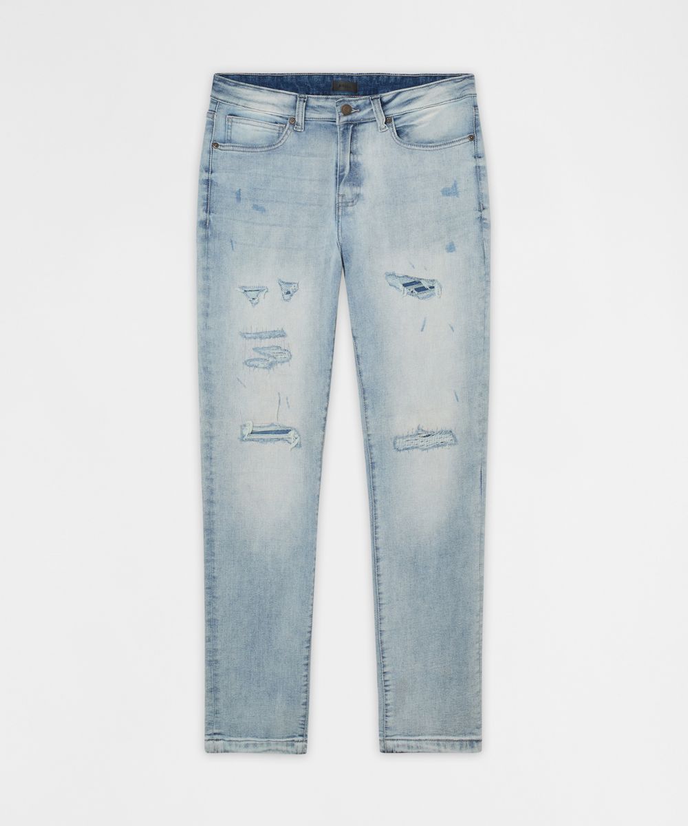 Reason Brand Ripped Jeans - Light Wash