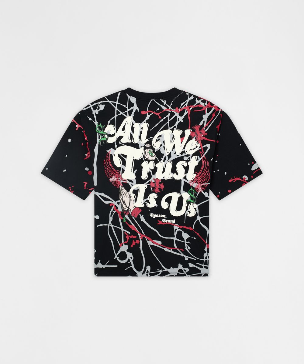 Reason Brand Splatter T-Shirt - Graphic