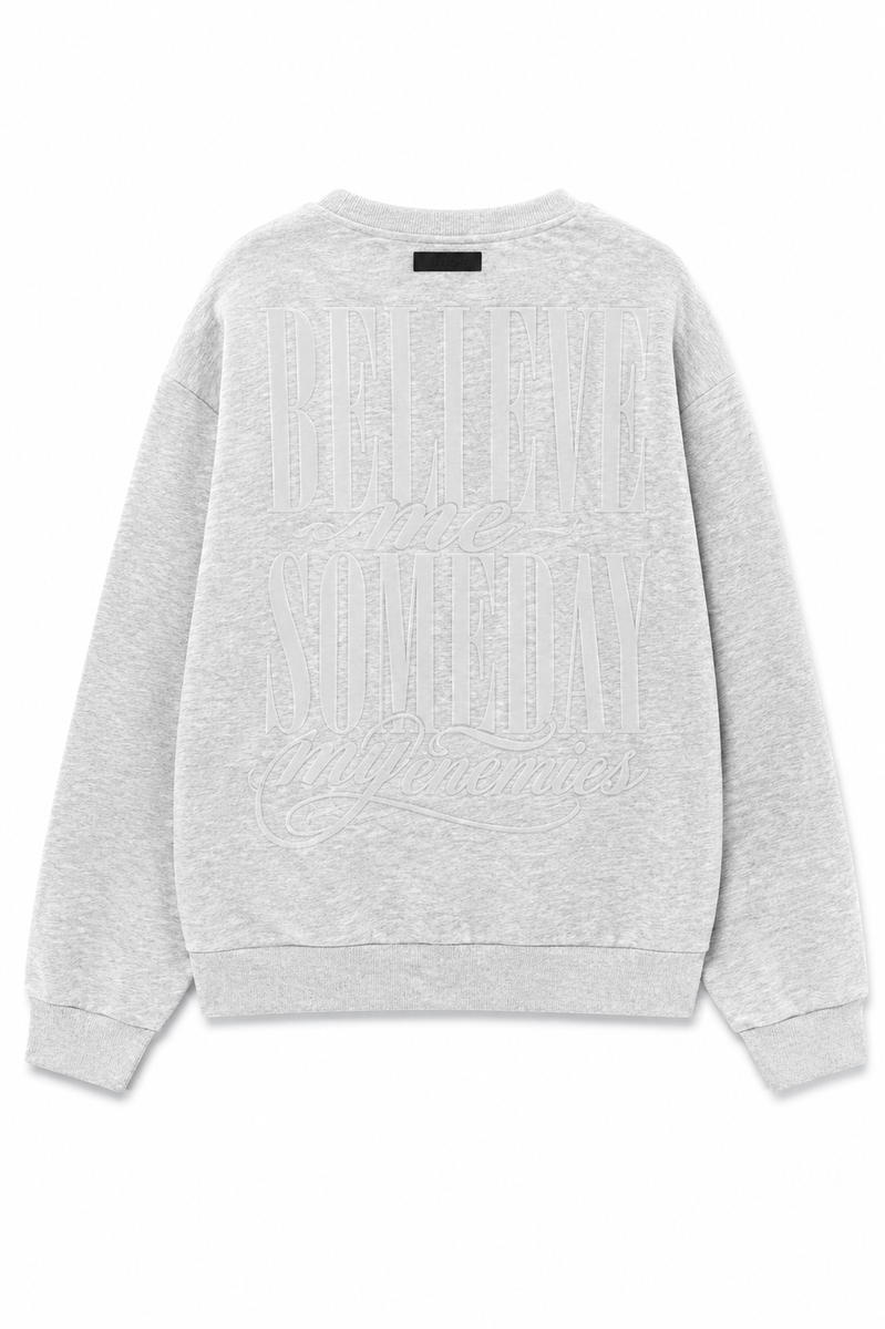 Almost Someday Smoke Graphic Crewneck Sweatshirt – Heather Gray