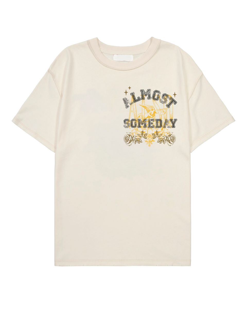 Almost Someday League Graphic Tee – Cream