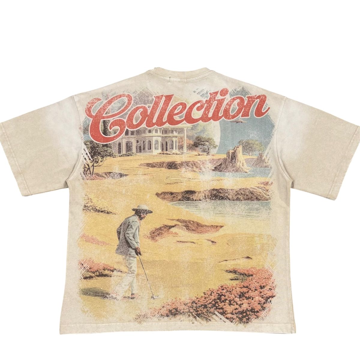 Prestige Denim Golfer Tee - Graphic Cream