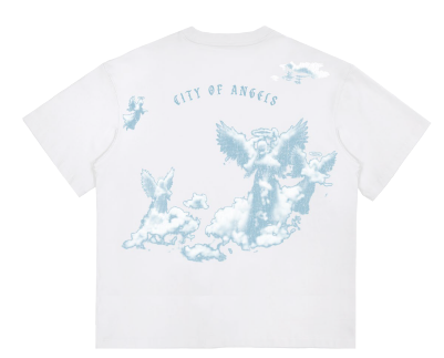 Roku Studio Angel Relaxed Loose Fit Graphic Tee – White