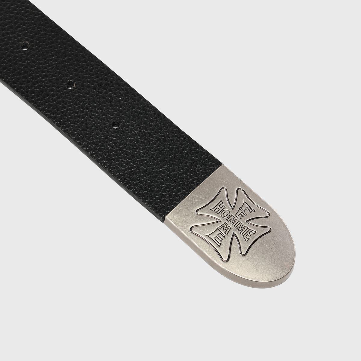 Iron Crest Patch Belt Black & Multi Color