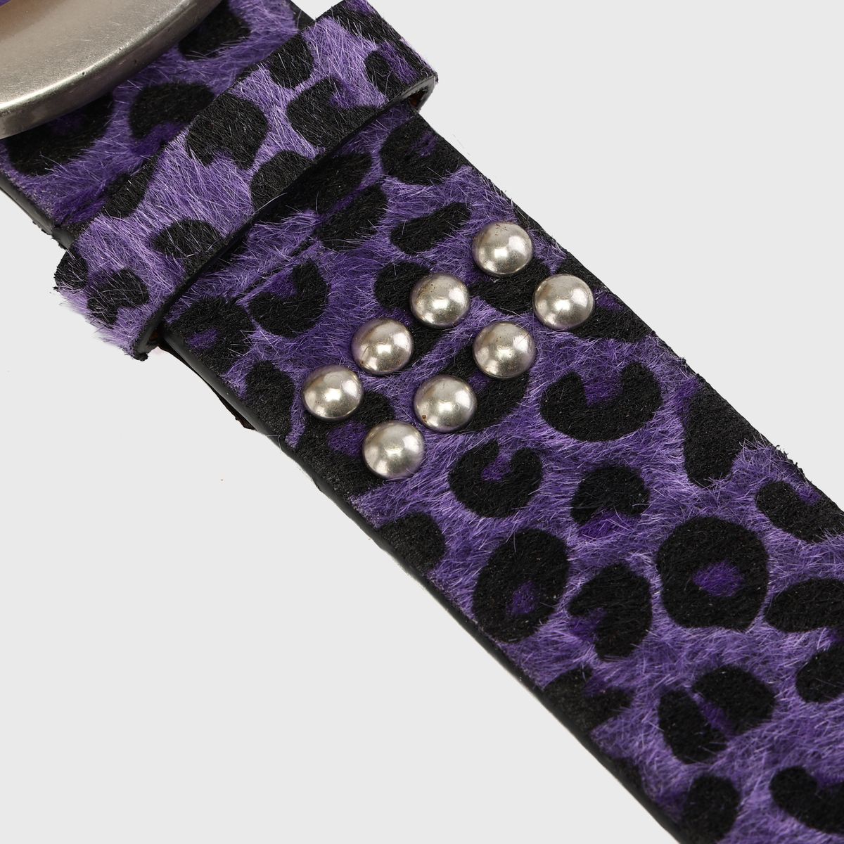 Iron Crest Purple Cheetah Belt