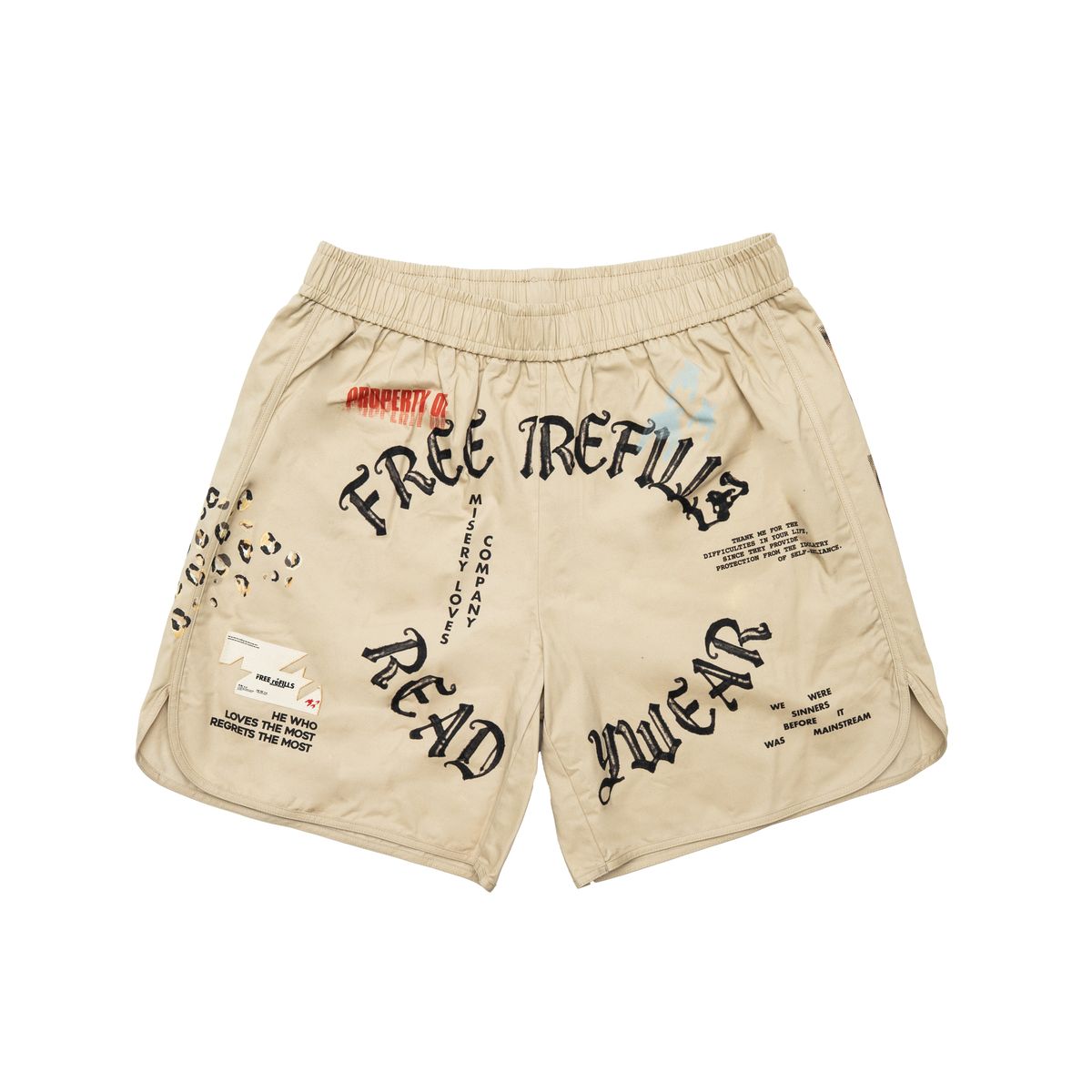Free Refills Text Shorts - Graphic