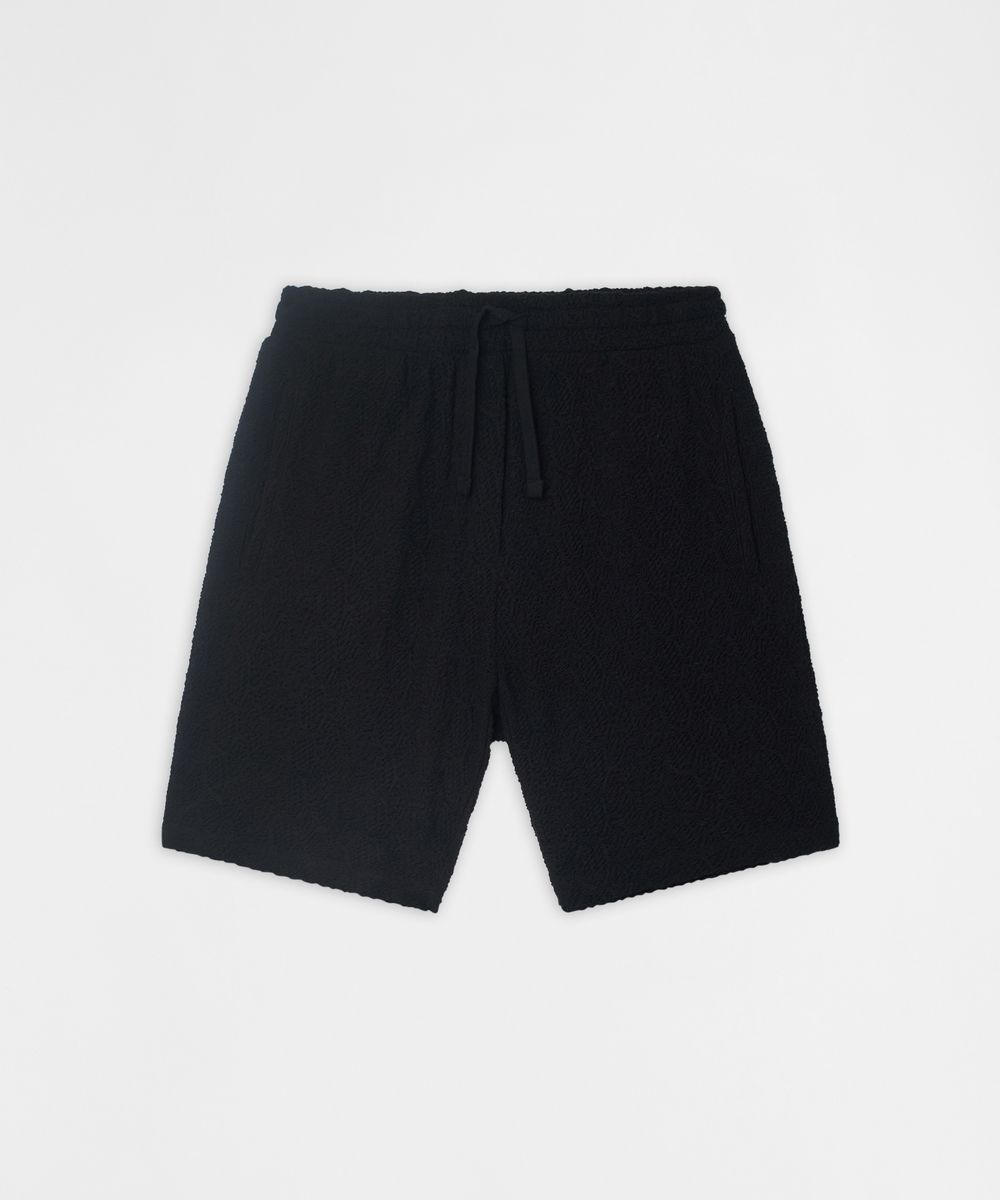 Reason Brand Textured Shorts - Elastic Waistband