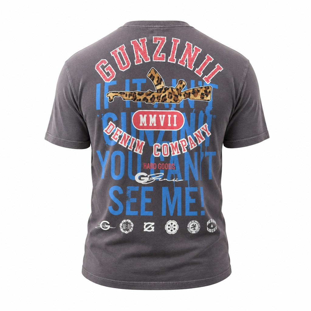 Gunzinii Brave Spirit T-Shirt - Graphic Charcoal