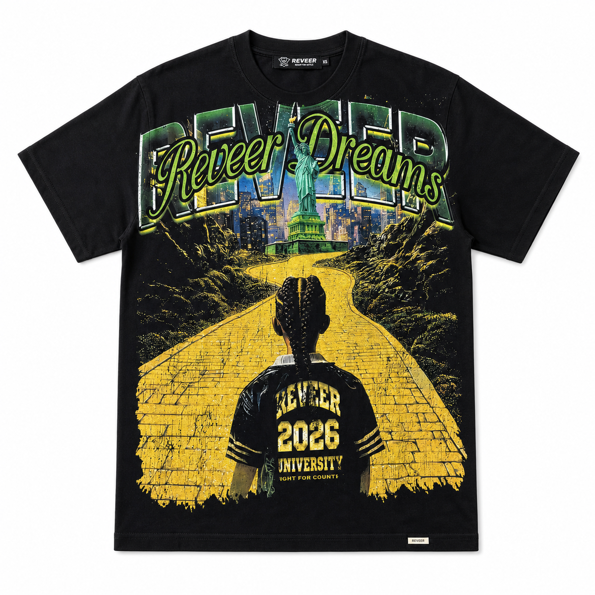 Reveer - Brick Road Graphic T-Shirt – Black