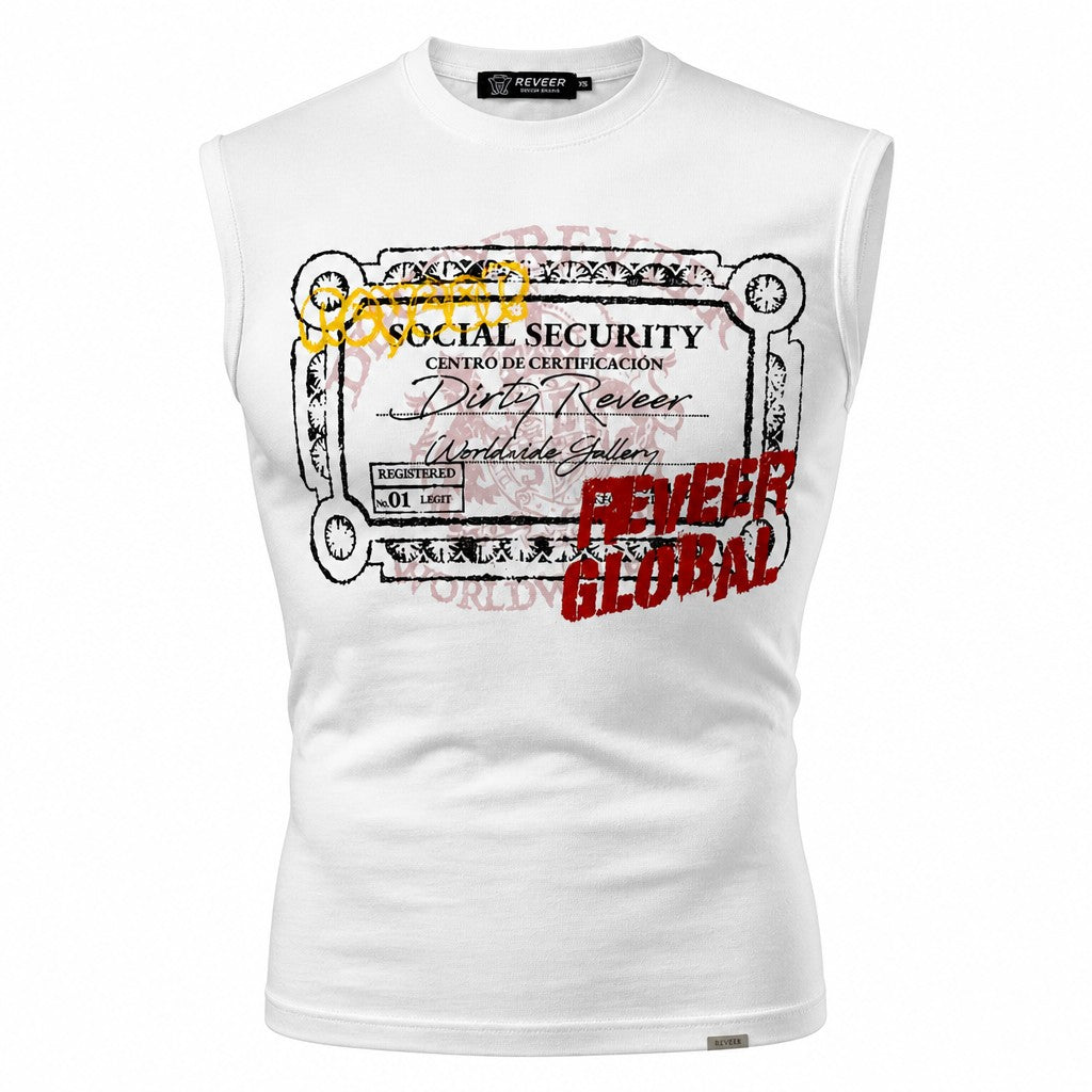 Reveer - SOCIAL SECURITY Cut-Off Graphic Tee