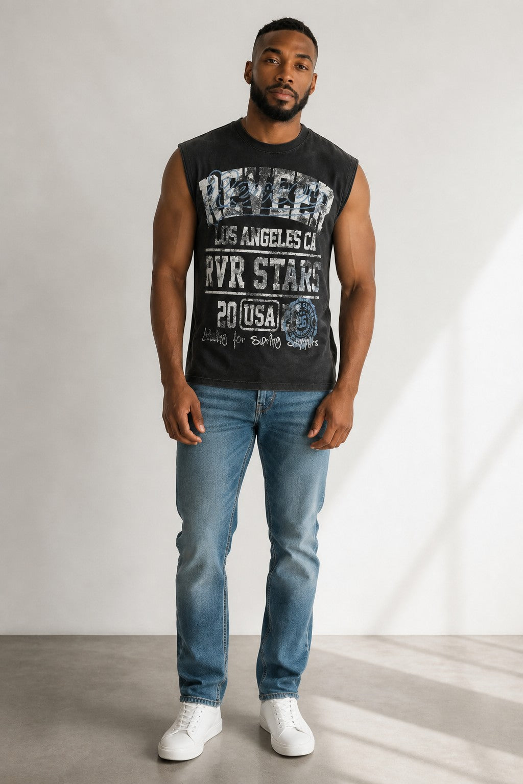 Reveer - STARS Cut-Off Graphic Tee