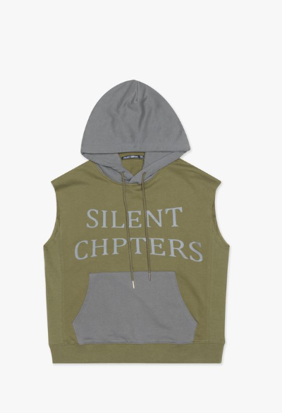 Silnt Chptrs Rocky Sleeveless Hoodie - Raw-Cut